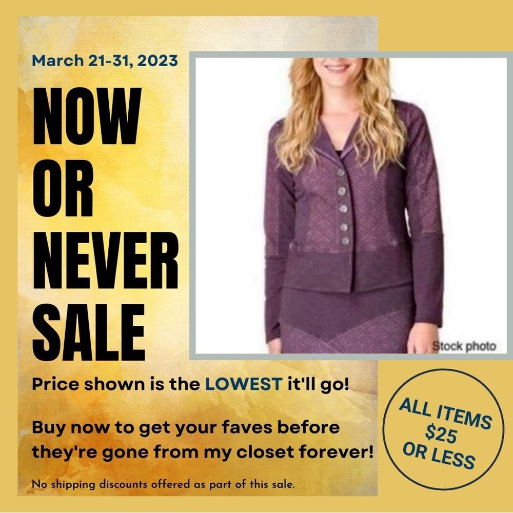 *NWT* YEST Purple Vintage-style "Ompati" Jersey/Jacquard Jacket/Blazer